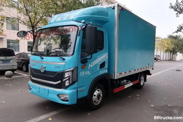 Dongfeng Zhizi EVL2 4X2(6 wheels) 4.15m Single-row Electric Insulated Truck (Huashen HV3E) 100.46kWh Exterior (2) | 86Trucks