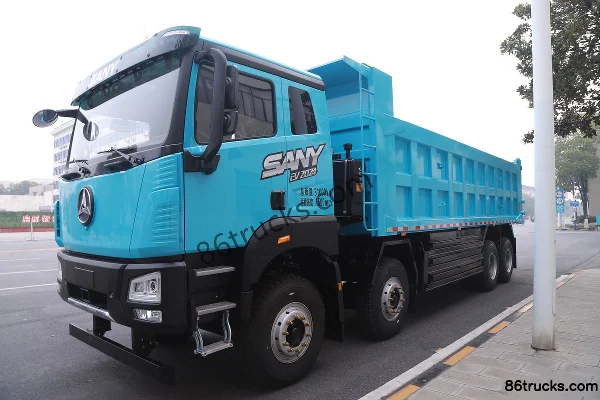 SANY 428 Electric 8X4(12 wheels) 8m Dump Truck CATL 600.92kWh Exterior (3) | 86Trucks