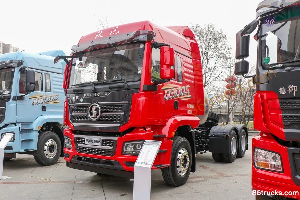 SHACMAN Commercial Vehicle Deyu Q300S 14.8L LNG 540 hp 6X4(10 wheels) Fast Gear 12-speed High Roof Double Sleeper Tractor Truck Exterior (2)