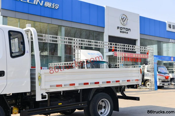Foton Aoling Jieyun Youth Invincible Edition 146hp 4X2(6 wheels) 3.25m semi-row flatbed light truck Body (1) | 86Trucks