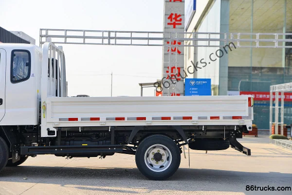 Foton Aoling Jieyun Youth Invincible Edition 146hp 4X2(6 wheels) 3.25m semi-row flatbed light truck Body (2) | 86Trucks