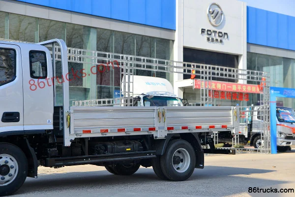 Foton Aoling Huangfeng MINI 170ch 4X2(6 roues) 4.8m rangée décalée camion porteur à ridelles Carrosserie (1) | 86Trucks