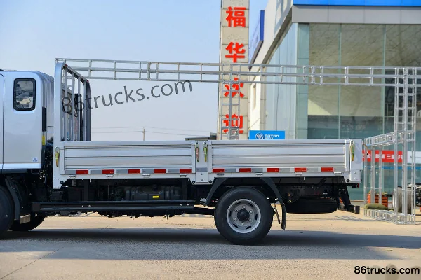 Foton Aoling Huangfeng MINI 170ch 4X2(6 roues) 4.8m rangée décalée camion porteur à ridelles Carrosserie (2) | 86Trucks