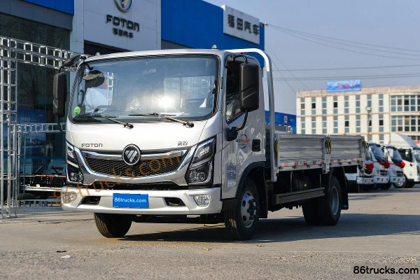 Foton Ollin New Jieyun édition jeunesse Pro 155 ch 4X2(6 roues) camion léger plateau ridelles 4,17 m cabine simple (WLY 8 vitesses) Extérieu