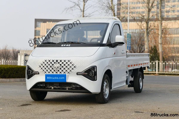 Dongfeng T7 1.6L gasoline 122 hp 4X2(6 wheels) Dongan 5-speed hydraulic brake 2.505m double-row flatbed micro truck Exterior (3) | 86Trucks