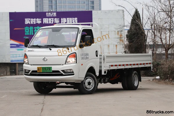 Changan Kuayue D5EV Luxury 3.5T 4.02m Single Row Pure Electric Flatbed Micro Truck 55.64kWh 4X2(6 wheels) Exterior (3) | 86Trucks