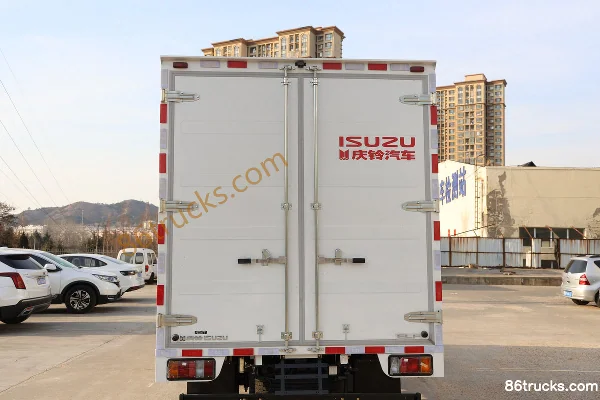 Qingling Isuzu KV100 120 hp 4X2(6 wheels) 3.83m Semi-Cab Van Light Truck (Air Brake) (China VI) Body (3) | 86Trucks