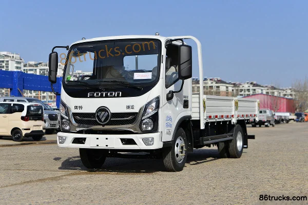 Foton Ollin New Jieyun Youth Invincible Edition 146hp 4X2(6 wheels) 3.7m single-row flatbed light truck Exterior (3) | 86Trucks