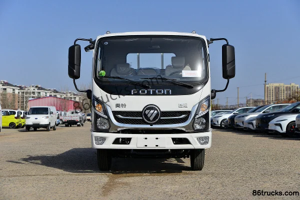 Foton Ollin New Jieyun Youth Invincible Edition 146hp 4X2(6 wheels) 3.7m single-row flatbed light truck Exterior (2) | 86Trucks