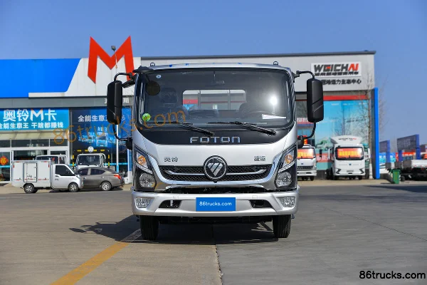 Foton Auman Xinjieyun Youth Invincible Edition 151hp 4X2(6 wheels) 4.17m Single Row Flatbed Light Truck Exterior (2) | 86Trucks