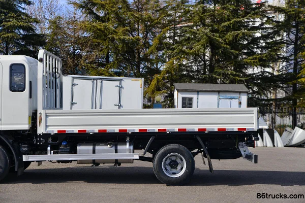 JAC S9 4.5L Diesel 220 hp 4X2(6 wheels) Fast Gear 10-speed 5.4m Flatbed Cargo Truck Body (2) | 86Trucks