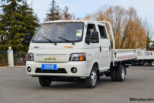 JAC Kaida X6 1.6L 120hp 4X2(6 wheels) Gasoline 3m Double Row Flatbed Mini Truck Exterior (3) | 86Trucks