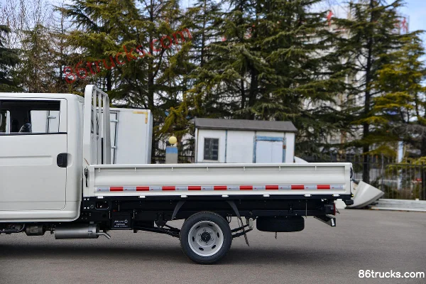 JAC Kaida X6 1.6L 120hp 4X2(6 wheels) Gasoline 3m Double Row Flatbed Mini Truck Body (2) | 86Trucks