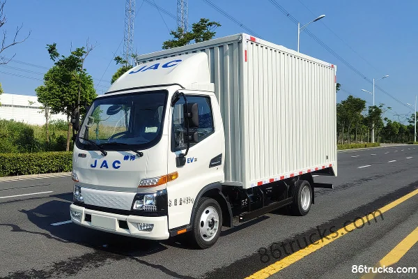 JAC EV3 3.89m Single Row Pure Electric Box Van Micro Truck Eve 61.66kWh 4X2(6 wheels) Exterior (2) | 86Trucks