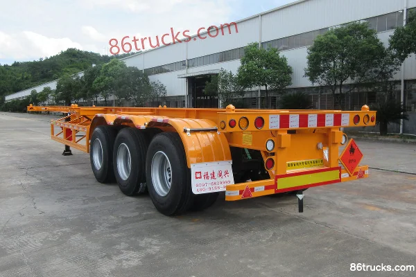 Minxing Automobile 12.45m Dangerous Goods Tank Container Skeleton Semi-Trailer Exterior