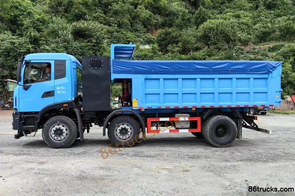 Dongfeng Commercial Vehicle Tianjin KC 6X2(8 wheels) 4.8m Electric Dump Truck CATL 242kWh Exterior (3) | 86Trucks