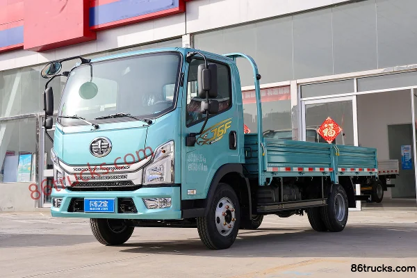 FAW Jiefang J6F 2.5L Diesel 176hp 4X2(6 wheels) Fast Gear 8-Speed 4.2m Single Row Flatbed Light Truck Exterior (3) | 86Trucks