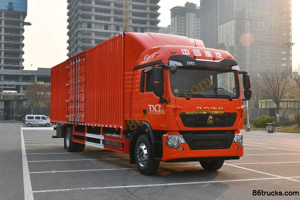 Sinotruk HOWO TX7 PRO Flagship Edition 6.9L Diesel 290 hp 4X2(6 wheels) Sinotruk 10-speed AMT Automatic 9.6m Van Cargo Truck Exterior (2)