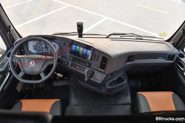 Sinotruk HOWO TX7 PRO Flagship Edition 6.9L Diesel 290 hp 4X2(6 wheels) Sinotruk 10-speed AMT Automatic 9.6m Van Cargo Truck Cab (1) | 86Tru