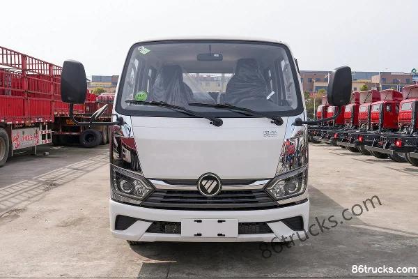 Foton Aoling M Card 2,0 L 127 ch 4X2(6 roues) CNG petit camion à ridelles 3,19 m cabine double Extérieur (2) | 86Trucks