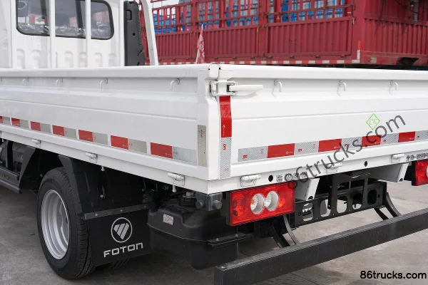 Foton Aoling M Card 2,0 L 127 ch 4X2(6 roues) CNG petit camion à ridelles 3,19 m cabine double Carrosserie (1) | 86Trucks