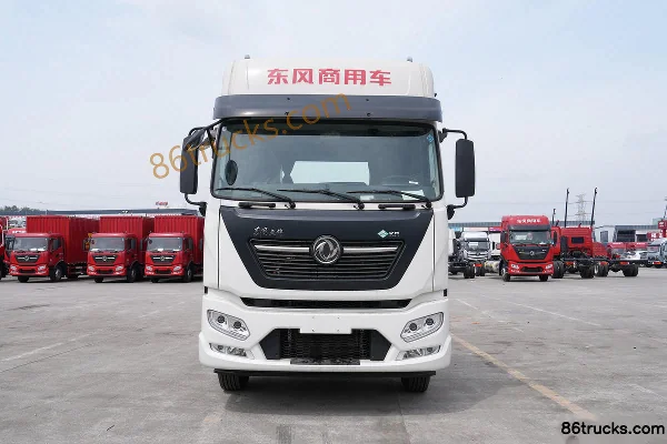 Dongfeng Commercial Vehicle Tianjin KR PLUS 280hp 4X2(6 wheels) 6.8m LNG Box Cargo Truck (High Roof Double Sleeper) Exterior (2) | 86Trucks