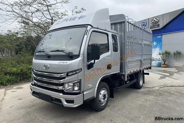 Yuejin Fuxing S100V 116 ch 4X2(6 roues) Mengwo 5 vitesses petit camion à ridelles 3,22 m cabine approfondie Extérieur (2) | 86Trucks