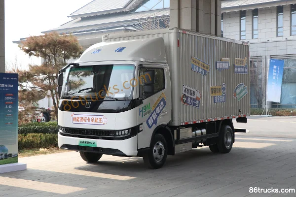 FARIZON Xingzhi H9M 4.5T 4.1m Single Row Methanol Plug-in Hybrid Box Truck Zhixin 15kWh 4X2(6 wheels) Exterior (2) | 86Trucks