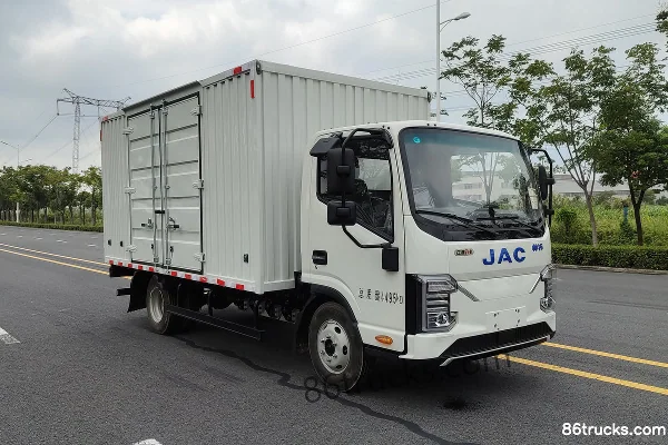 JAC ES3 4.15m Single Row Pure Electric Box Light Truck CATL 63.75kWh 4X2(6 wheels) Exterior