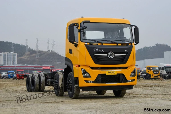 Dongfeng Commercial Vehicle 350hp 8X4(12 wheels) Tianlong KL power vehicle chassis Exterior