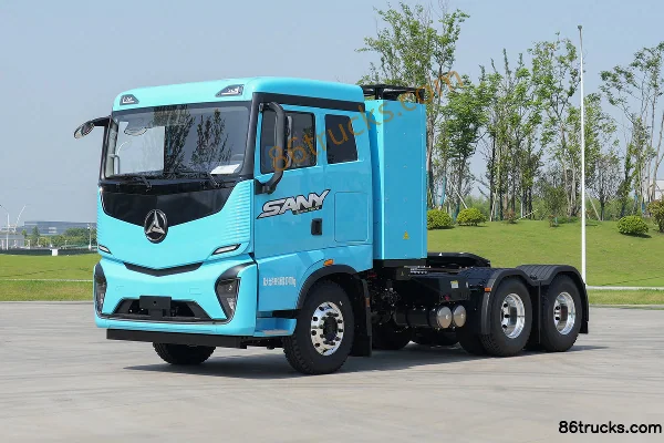SANY Truck Jiangshan SE Composite Edition 6X4(10 wheels) Battery Swap Electric Tractor Truck Mota 437kWh Exterior (3) | 86Trucks