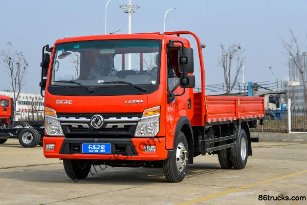 Dongfeng D6-M version surpuissante 2,3L diesel 142 ch 4X2(6 roues) WLY 6 vitesses 4,17 m camion léger à plateau cabine simple Extérieur (3)