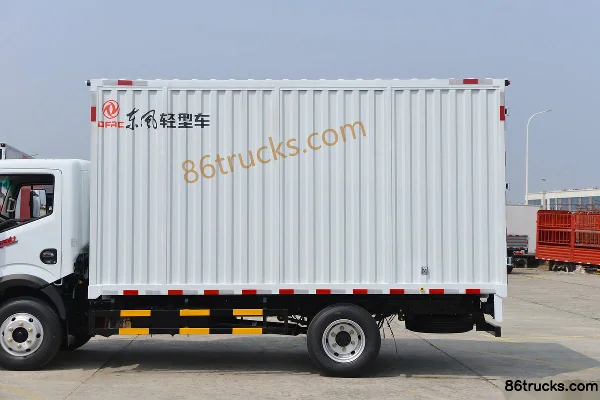 Dongfeng Duolika D6-L Ruineng Edition 163hp 4X2(6 wheels) 4.2m Single Row Van Light Truck (China VI) Body (1) | 86Trucks