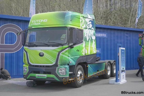 Yutong T-Series 6X4(10 wheels) Pure Electric Tractor Truck 801kWh Exterior (3) | 86Trucks