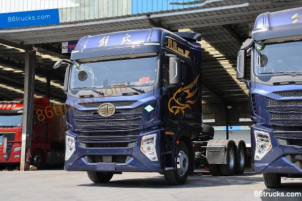 FAW Jiefang Qingdao Yingtu Business Class 580hp 6X4(10 wheels) LNG Automatic Tractor Truck (Hydraulic Retarder) Exterior (3) | 86Trucks