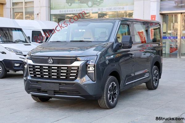 Sinotruk Pioneer V 2025 Model Multi-function PRO Edition 2L Diesel 160 hp 7-Seat Short Wheelbase Low Roof Light Bus Exterior (3) | 86Trucks