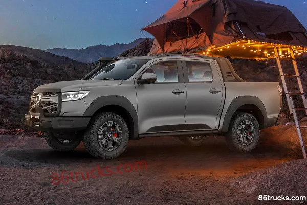 Great Wall 越野炮 Sans souci 2T essence 197 ch AT automatique 4x4(6 roues) petite double cabine pick-up Extérieur (2) | 86Trucks