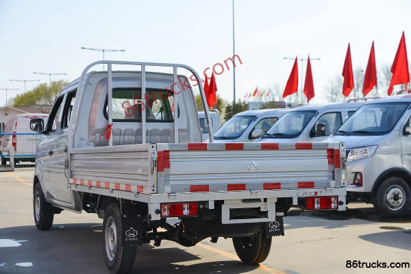 Changan Kuayue King X1 1.2L Gasoline 91hp 4X2(6 wheels) 5-Speed Manual 2.55m Double Cab Flatbed Mini Truck Body (3) | 86Trucks