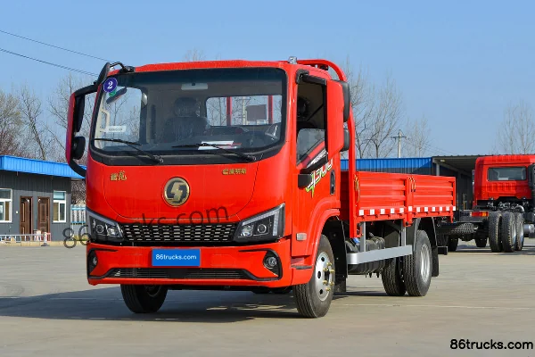 SHACMAN Commercial Vehicle Delong G300 2.5L Diesel 165 hp 4X2(6 wheels) Fast Gear 8-Speed 4.18m Single Row Flatbed Light Truck Exterior (3)