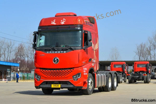 SHACMAN Commercial Vehicle Yan'an S700 12.5L Diesel 600hp 6X4(10 wheels) Yindong 12-speed AMT automatic air suspension tractor truck Exterio
