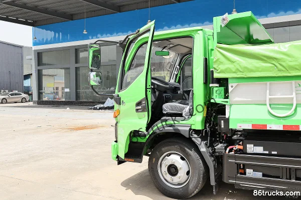 JAC Junling G5 12T 4X2(6 wheels) 3.8m Single Row Dump Truck CATL 81.14kWh Cab (1) | 86Trucks