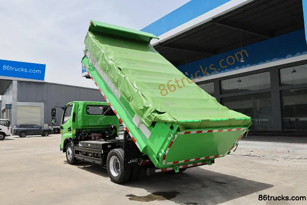 JAC Junling G5 12T 4X2(6 wheels) 3.8m Single Row Dump Truck CATL 81.14kWh Body (1) | 86Trucks