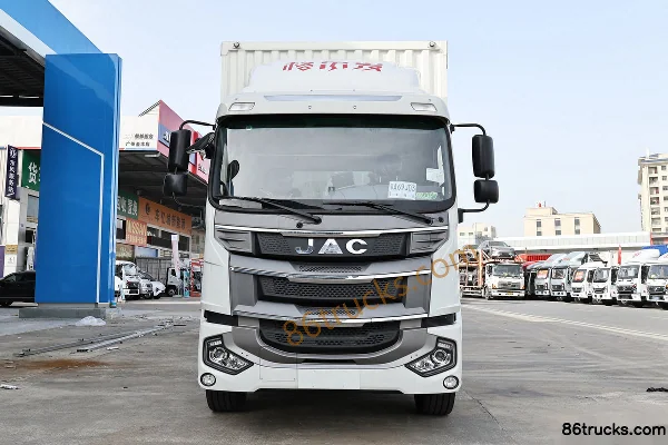 JAC Heavy Truck Gallop A5L 4.5L Diesel 240hp 4X2(6 wheels) Fast Gear 8-Speed 10m Van Cargo Truck Exterior (2) | 86Trucks