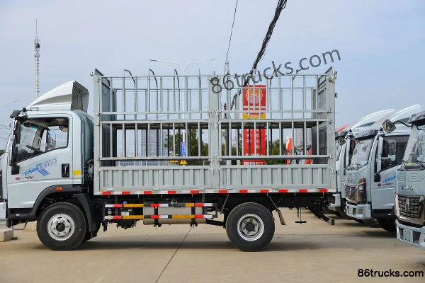 Sinotruk HOWO Tongshuai 2.5L Diesel 180hp 4X2(6 wheels) Sinotruk 10-Speed 4.15m Single Row Cargo Cage Light Truck Body (2) | 86Trucks