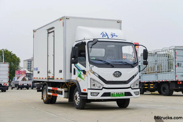 FAW Jiefang Hu 6G Medium Body 4.5T 4.05m Single Row Plug-in Hybrid Refrigerated Truck 14.016kWh 4X2(6 wheels) Exterior