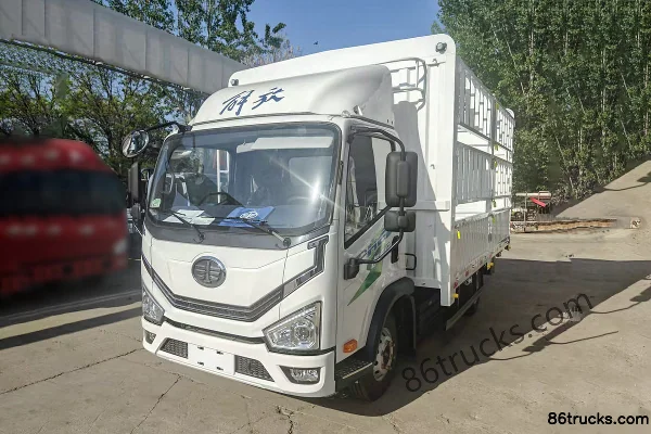FAW Jiefang Hu 6G 4.16m single-row plug-in hybrid cargo van truck with grid gate body, MGL 14.02kWh 4X2(6 wheels) Exterior (2) | 86Trucks