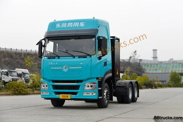 Dongfeng Tianlong KL version standard 6X4(10 roues) tracteur routier électrique pur à échange de batterie Lanyuan New Energy 400 kWh Extérie