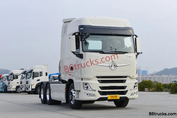 Dongfeng Commercial Vehicle Tianlong Flagship GX 14.5L LNG 630 hp 6X4(10 wheels) Eaton 12-Speed AMT Automatic Tractor Tr