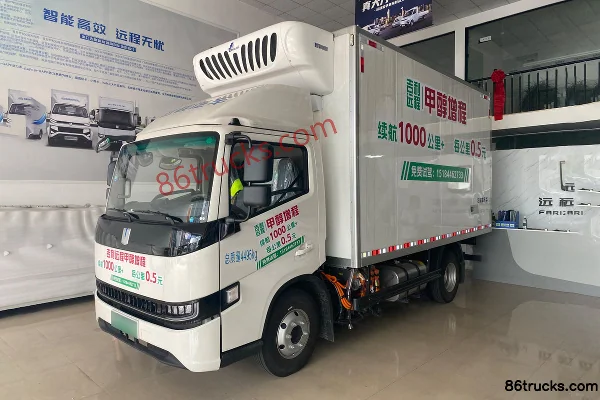 FARIZON Xingzhi H9M Zhiyun Edition 4.02m Single Row Methanol Plug-in Hybrid Range-Extended Refrigerated Truck 81.14kWh 4