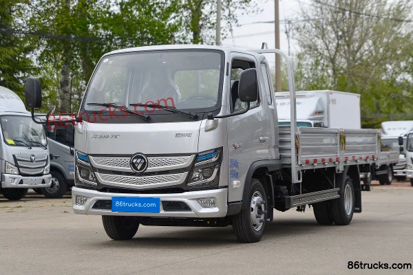 Foton Aumark X Dream Edition 122hp 4X2(6 wheels) 3.83m Sleeper Cab Flatbed Light Truck (Air Brake) Exterior (3) | 86Trucks